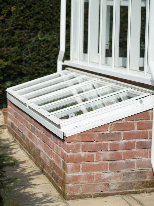 Cold Frames to one gable for the Tarragon Greenhouse