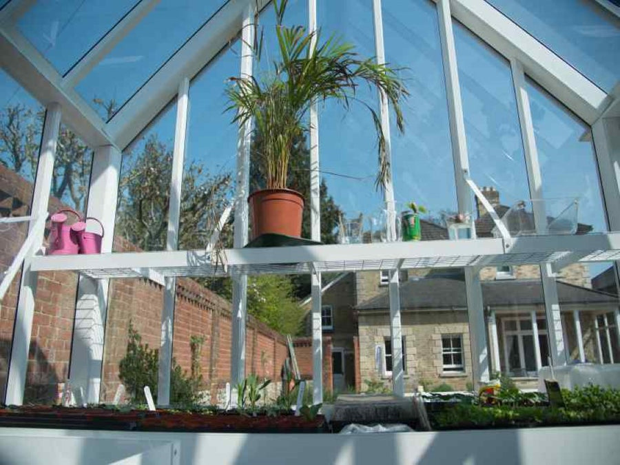 Shelf to Gable for the Coriander Greenhouse