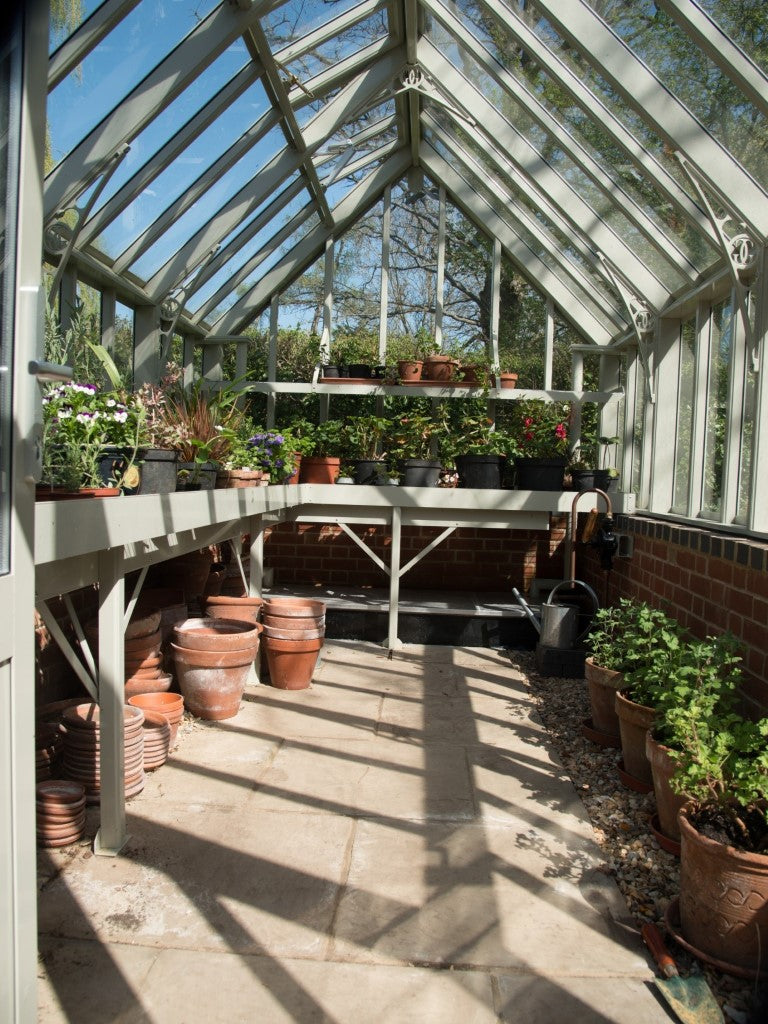 L shaped bench for the Rosemary Greenhouse