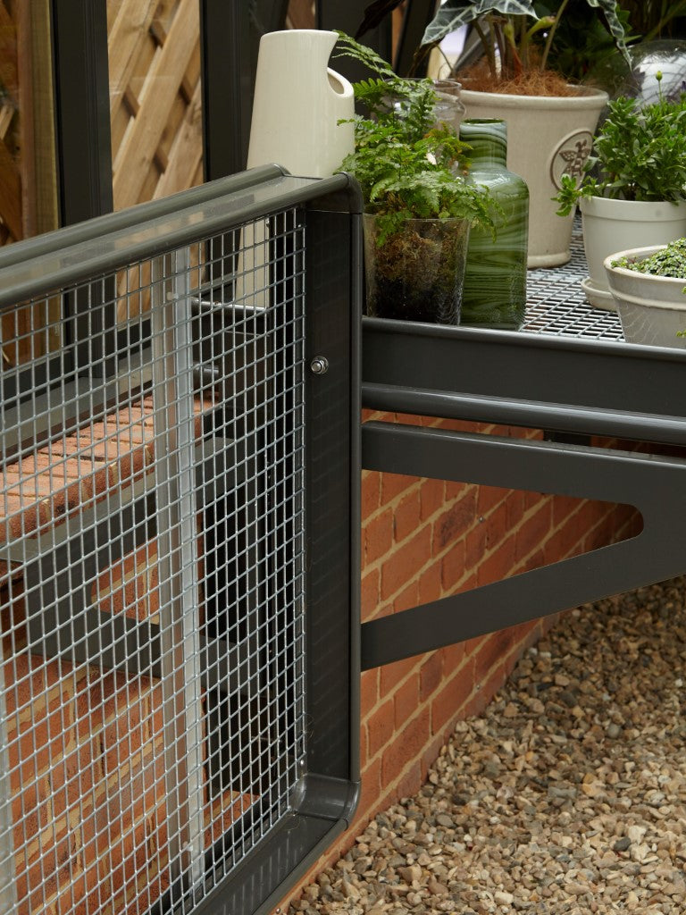 Victorian Folding Bench for Griffin Herb Garden greenhouse