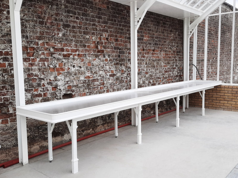 Additional bench to long side for the Thyme Greenhouse