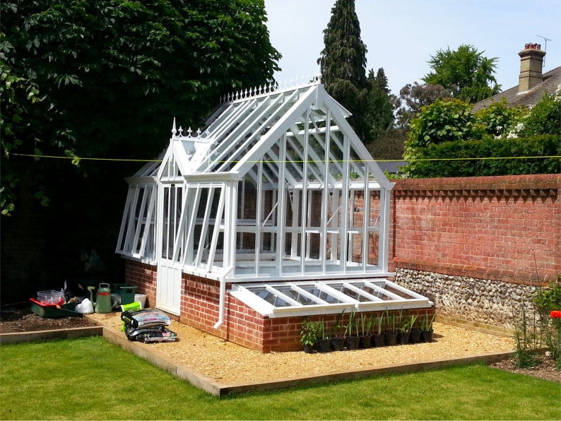 Cold Frame to one gable for the Thyme Greenhouse